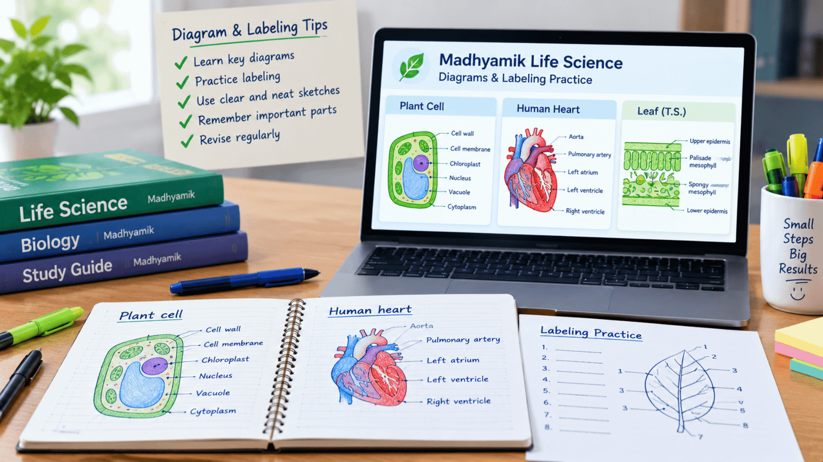 How to Prepare Madhyamik Life Science Diagrams and Labeling Questions